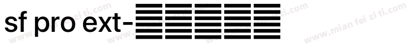 sf pro ext字体转换